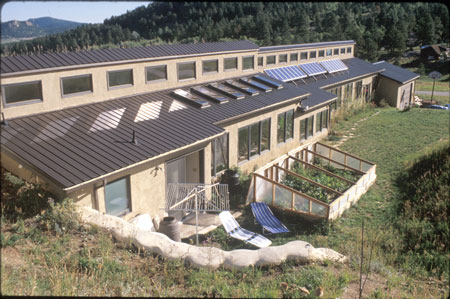 
Dan Chiras got a permit for his Colorado rammed-earth-tire and straw-bale house easily, even though it was the first of its kind in his area. He attributes his success to having professional stamps on his construction documents and to providing permit officials with lots of documentation, especially on fire safety and compression strength.
